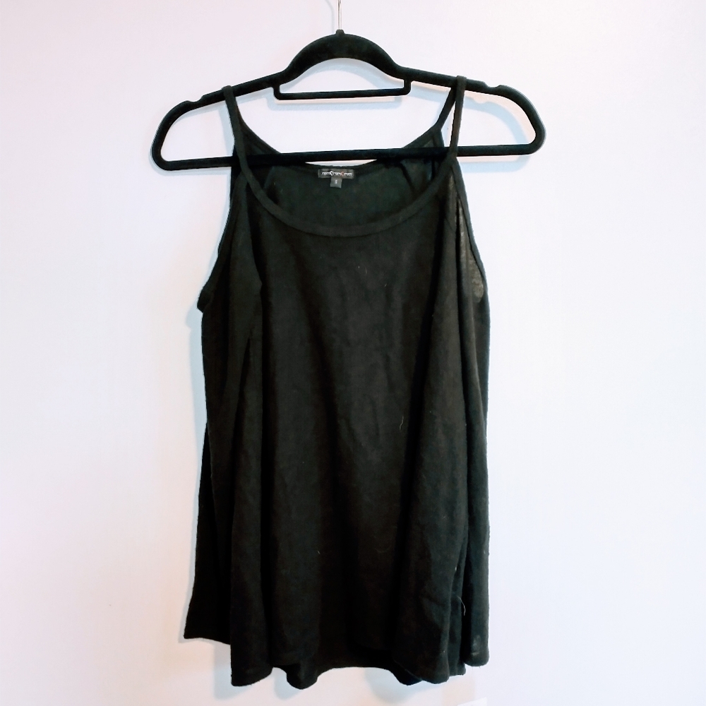 NWT black cold shoulder top size small mm mm mm.
